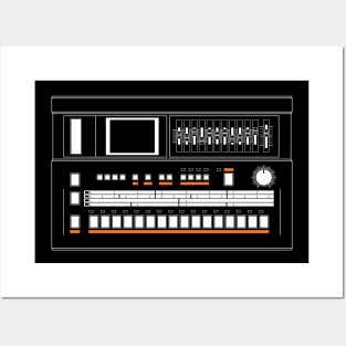 TR-707 Vintage Drum Machine Posters and Art